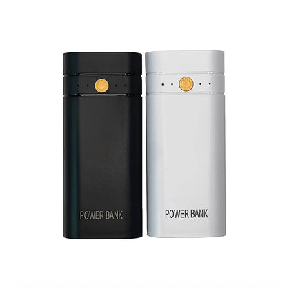 Portable 18650 Battery Charger Case 2 x 18650 DIY Power Bank Box Kit USB Output Ports 3.7V Plastic Mobile Power Supply Housing