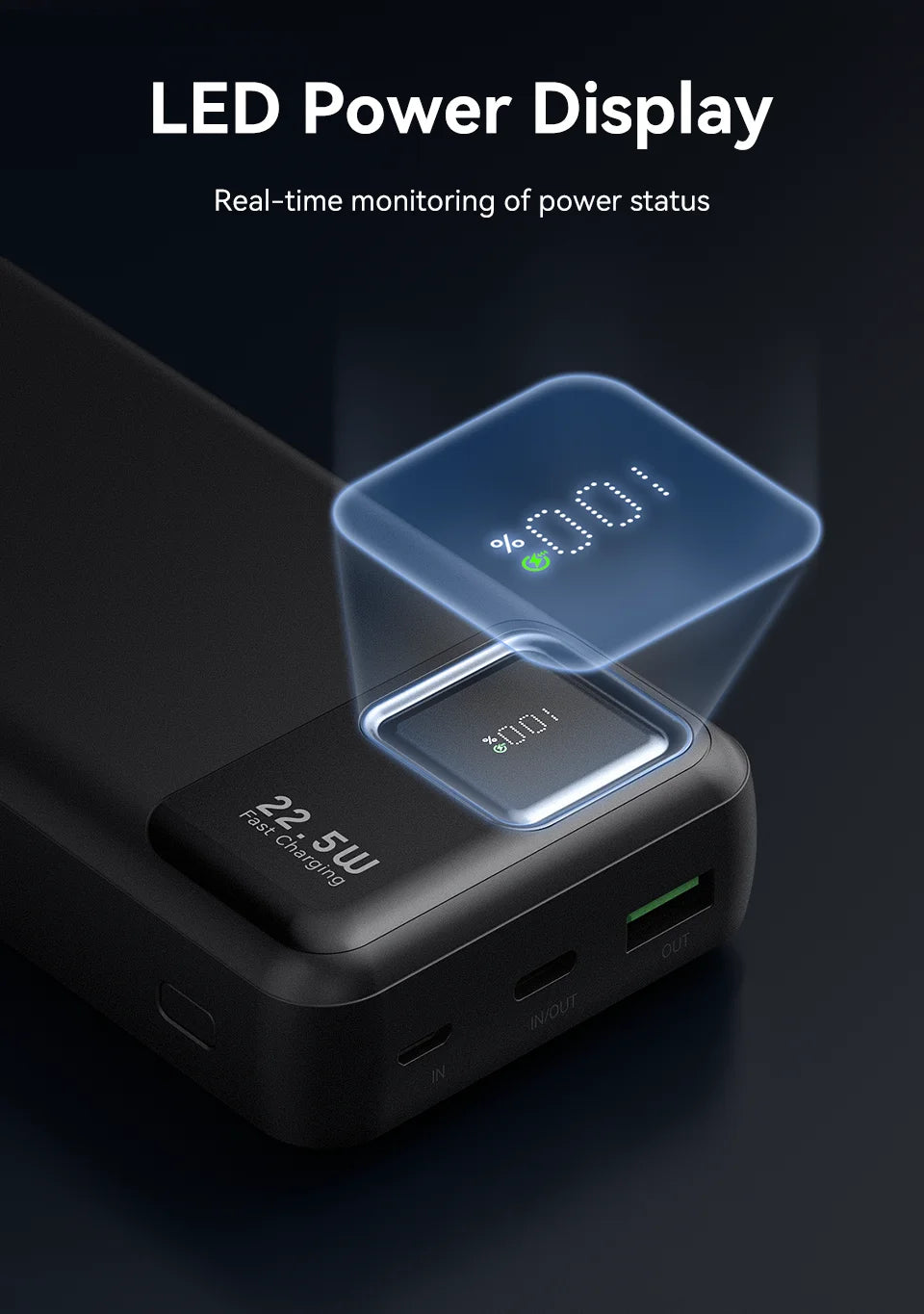 KUULAA 20000mAh Power Bank Portable External Battery 22.5W Fast Charging Portable Charger For iPhone xiaomi redmi poco Powerbank