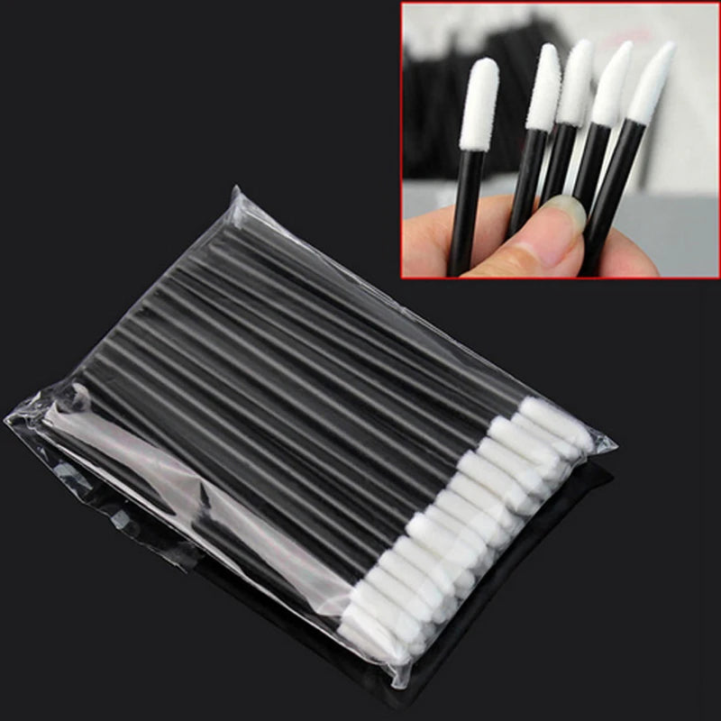 Makeup Brushes 5/50/100 Pcs Black Lip Brushes Applicator Eyelash Brushes Gloss Lipstick Wands Cosmetic Professional Make Up Tool