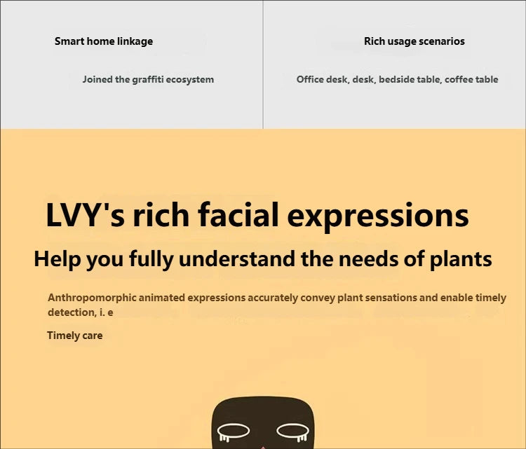 Smart Plant Endless Fun Over 49 Rich Expressions,7 Smart Sensors,ai Chips Make Raising Plants Easy And Fun