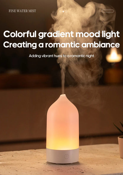 KINSCOTER New Aroma Diffuser 120ml Portable Silent Air Humidifier Colorful Night Light Essential Oil Diffuser for Room Home
