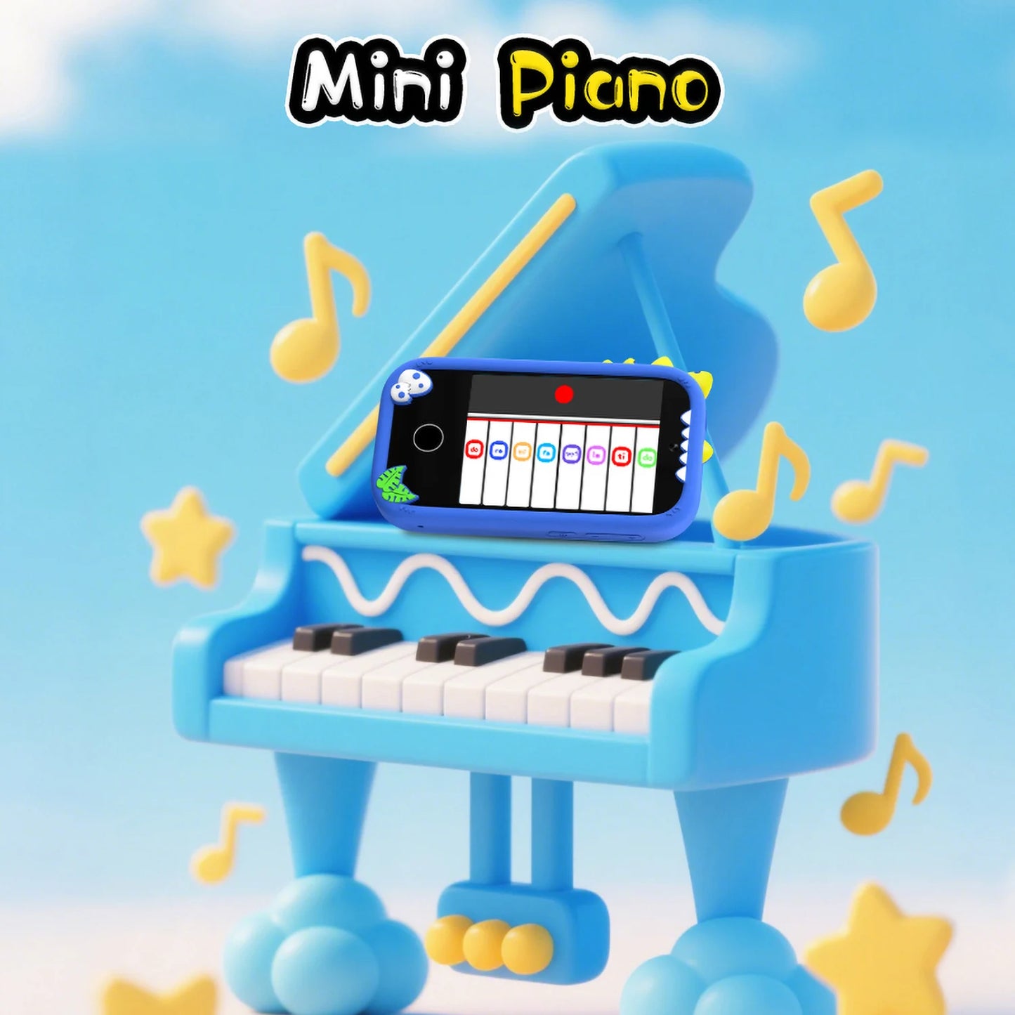 Upgrade Kid Smart Phone Toy 2.8 Inch Touch Video recording Music Player 16 Games Baby Phone for Children Brithday Gifts