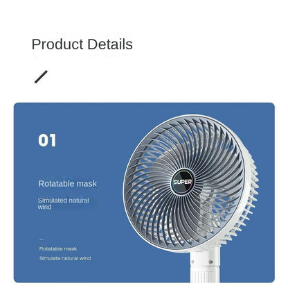 Portable Clip Fan USB Rechargeable 3-gears Wireless Electric Handheld Fan Clip Circulator Cooling Fan For Camping Desktop Office