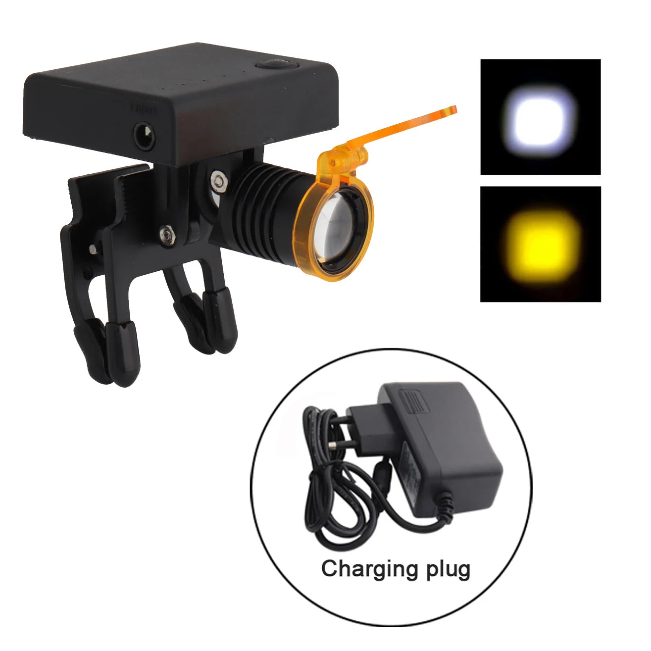 Dental Loupes Dental Magnifier Dental Lab Medical Loupes Magnification Binocular 2.5/3.5x420 Headlight Headlamp 5W Set Metal Box