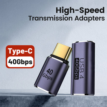 USB4.0 40Gbps OTG C-type 90 degree Adapter 100W 5A USB C to Type C Fast Charging Converter USB C Data Adapter For Macbook 8K60HZ