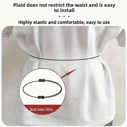 3Pcs Adjustable Elastic Crop Tuck Tool Band Women Fashion Clothing Accessory For Shirt Summer Instant Waist Slimming Non-Slip