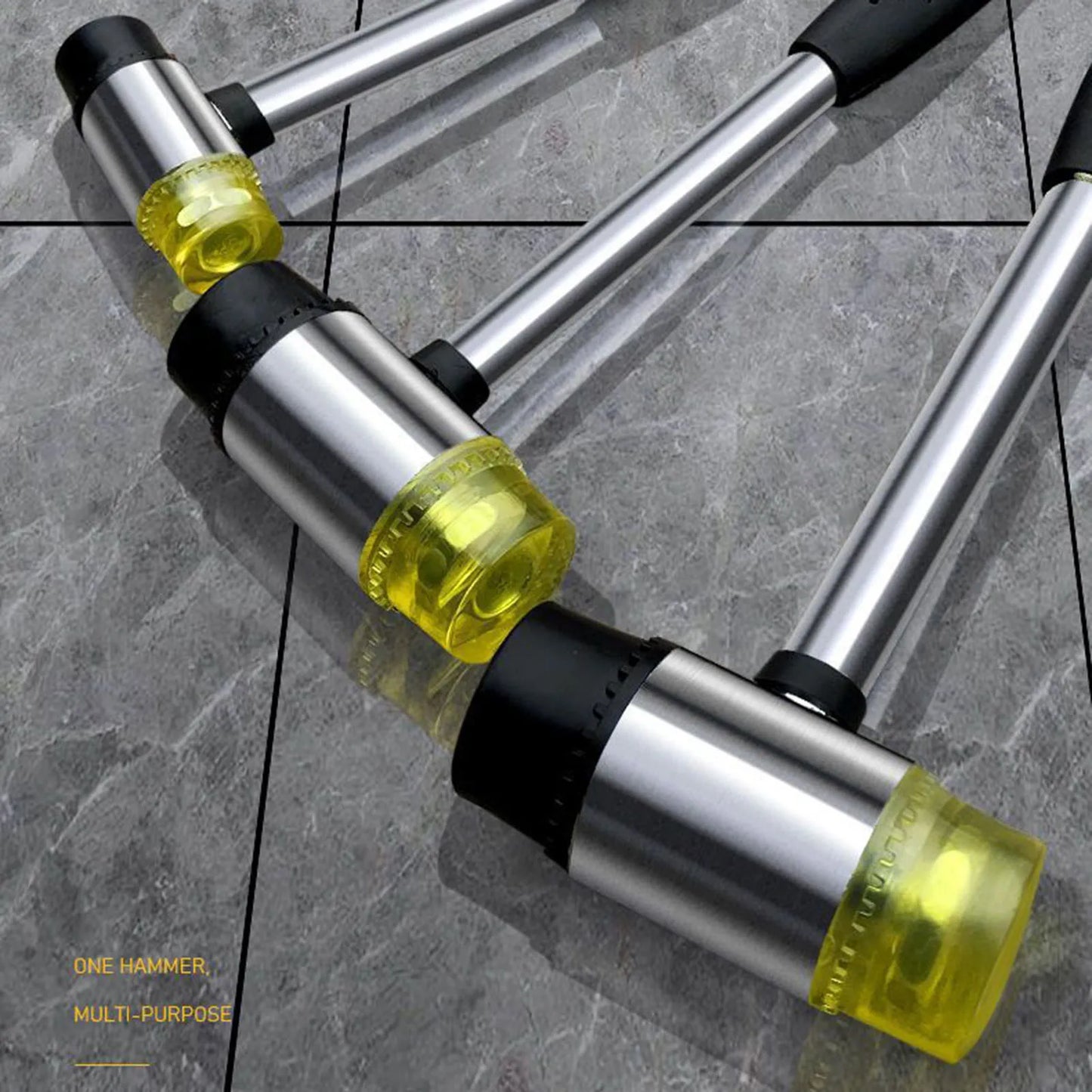 Hammer Double Face Soft Tap Rubber Hammer 20/30/35mm Multifunctional Glazing Window Beads Hammers Nylon Head Rubber Mallet