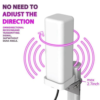 Outdoor digital TV antenna 35dBi remote signal amplifier 4K 1080P free HDTV channel ATSC DVB-T DMB-T ISDB-T
