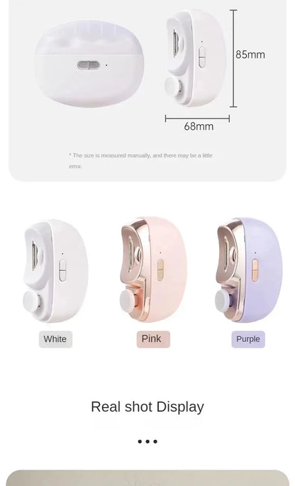 Electric Nail Clipper Grinding and Polishing 2 in 1 Multifunctional Portable Automatic Nail Grinder Electric Manicure Tool