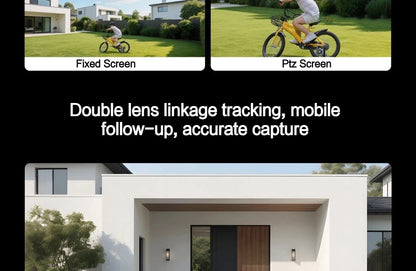 New Xiaomi Outdoor Camera 4 Dual Lens 5MP 3K HD Dual View Monitoring Panoramic Closeup Tracking IP66 Weatherproof AntiTheft - CN