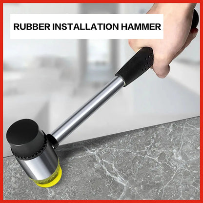 Hammer Double Face Soft Tap Rubber Hammer 20/30/35mm Multifunctional Glazing Window Beads Hammers Nylon Head Rubber Mallet