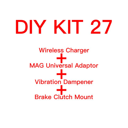 Motorcycle Handlebar Stem Fork Mount Holder Phone Mount Vibration Dampener MAG Universal Adaptors Wireless Charger Mirror Brake