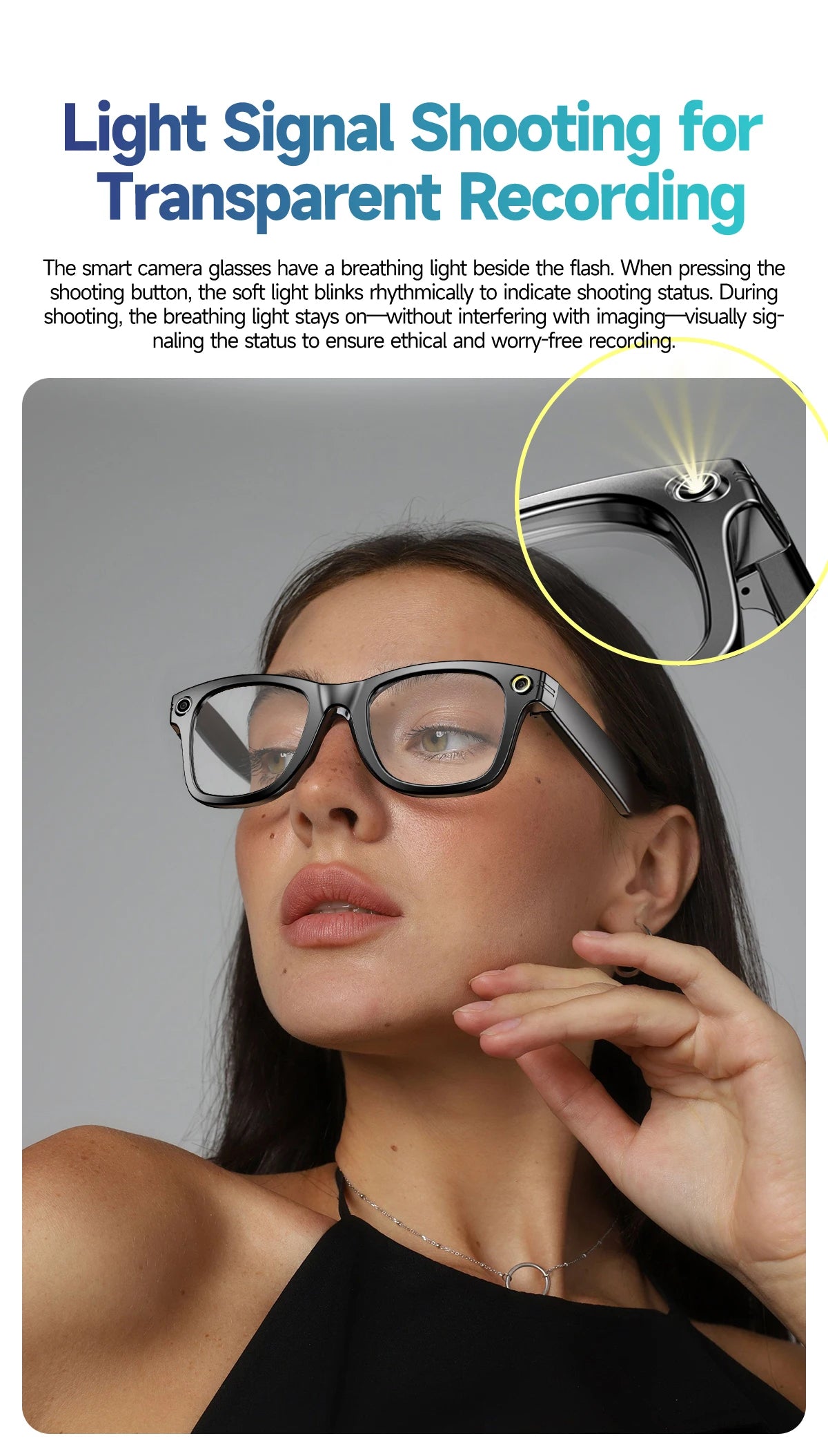 New Upgrade Smart glasses With Camera Video Recording AI Photo Recognition Bluetooth Call Translation Voice Sunglasses Men Women