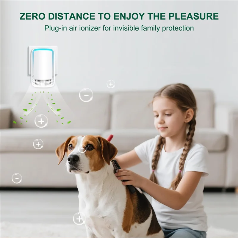 【NEW A39M】 Mini Air Cleaner For Home, Air Ionizers 3-Pack, Quiet Negative Generator Freshener For Bedroom,Office Kitchen EU
