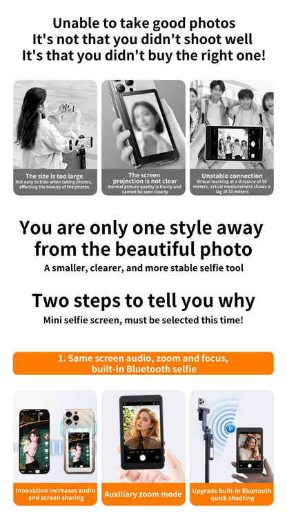 Mobile phone magnetic projection device, rear - high - definition self - shooting, wireless projection is extremely convenient