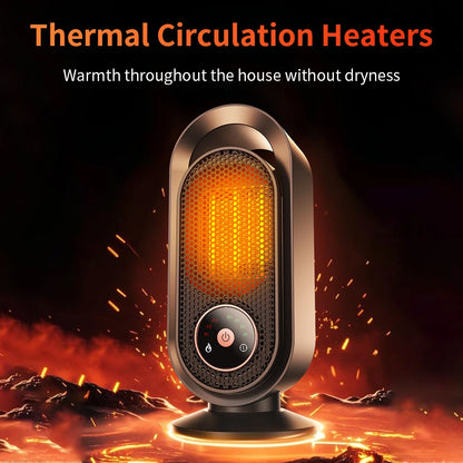 1000W Portable Heater Mini Electric Heater Room Space Heater Warm Heating Hot Fans Desktop Tilting Power-off Office Mute Heater