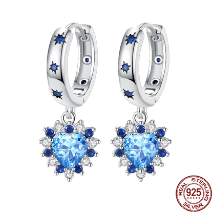 Hot Sale 925 Sterling Silver Spring Zircon Sunflower Stud Earrings For Women 2023 Trending Fashion Jewelry mother's day gift