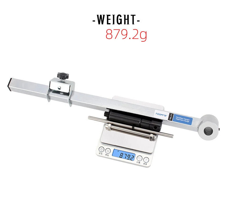 TOOPRE Bicycle Rear Derailleur Hanger Alignment Gauge Aluminium Alloy Straighten Tool for Mountain Road Bike 20-29'' Wheel