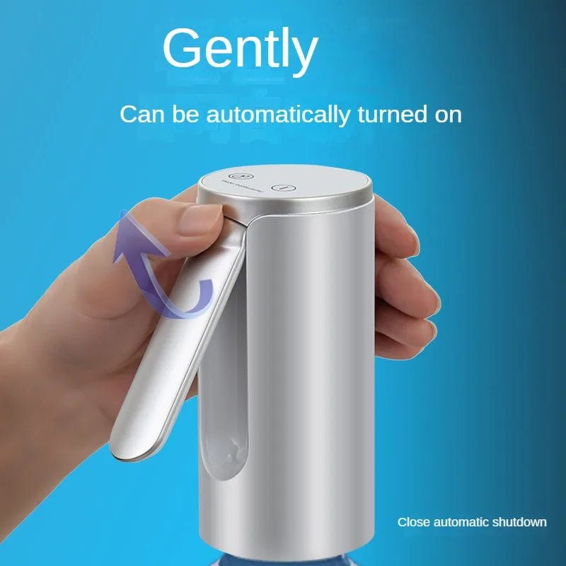 Electric Water Gallon Bottle Pump Automatic Water Dispenser Pump 19 Liters Foldable Desktop Water Bottle Pump USB Rechargeable
