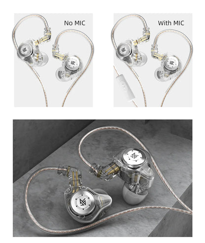 KZ EDX PRO 10mm Dual Magnetic Circuit Dynamic Drive Earphone HIFI Bass Earbud Sport Noise Cancelling Headset KZ ZSTX ZSN PRO ZAS