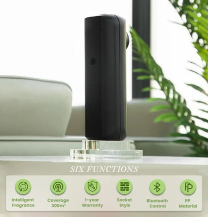 Small Aromatic Oil Diffuser Bluetooth Fragrance Diffuser Socket Style Aroma Oil Diffuser For Home Toilet Air Freshener Device