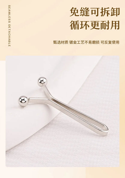 10pcs Invisible Metal Waist Clips Adjustable Button Clips for Jeans and Clothes Tightener with Hidden Design