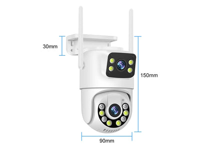 Smar WiFi Security Camera System 6MP Dual Lens Wireless IP Camera Kit With Two-Way Audio 8CH NVR