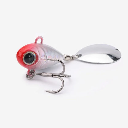 Wobble Rotating Metal VIB Vibration Bait Spinner Spoon Jig Fishing Lures 15g 20g Artificial Hard Baits Sequins Pesca Lure