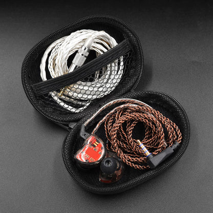 Earphone Storage Bag Square Headset Box Indoor Outdoor Travelling Earphones Storaging Case Accessories with Zipper