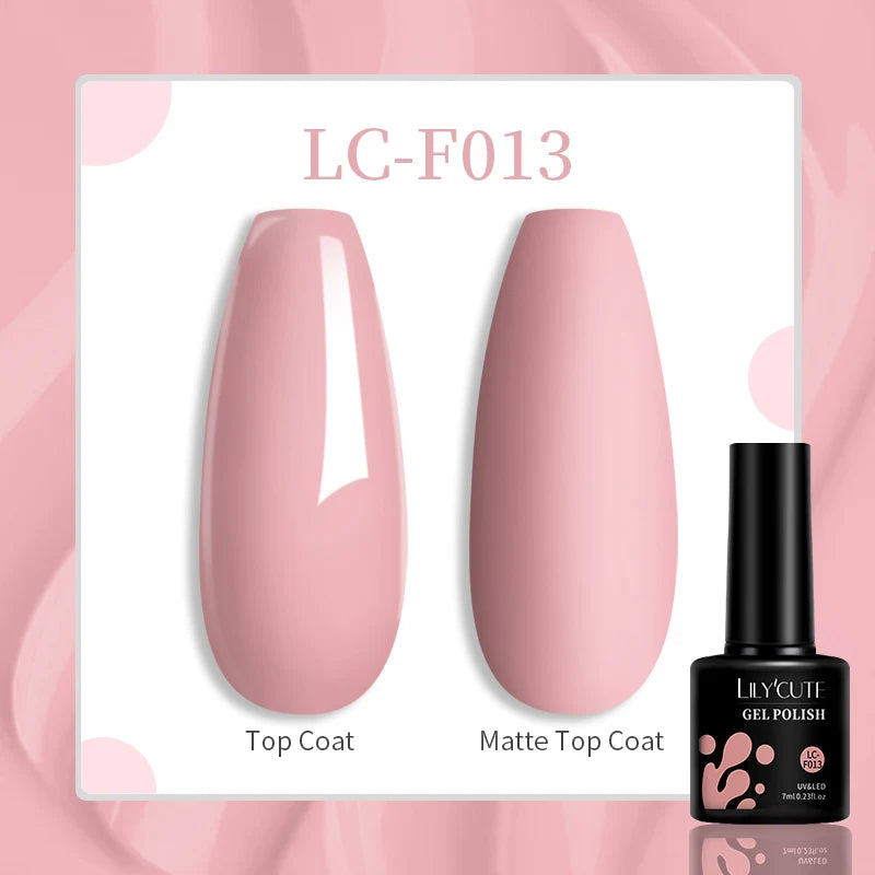 LILYCUTE 7ml White Color Gel Nail Polish Semi Permanent UV Gel Polish Gorgeous Full Coverage Soak Off UV LED Nail Gel Varnishes