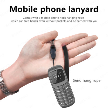 Unlocked Mini Mobile Phone Bluetooth Earphone Voice Changer Dialer Automatic Call Recording Magic Voice Portable Cheap Cellphone
