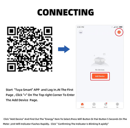 63A TUYA  WiFi Smart Earth Leakage Over Under Voltage Protector Relay Device Switch Breaker Energy Power kWh Meter Smart Life