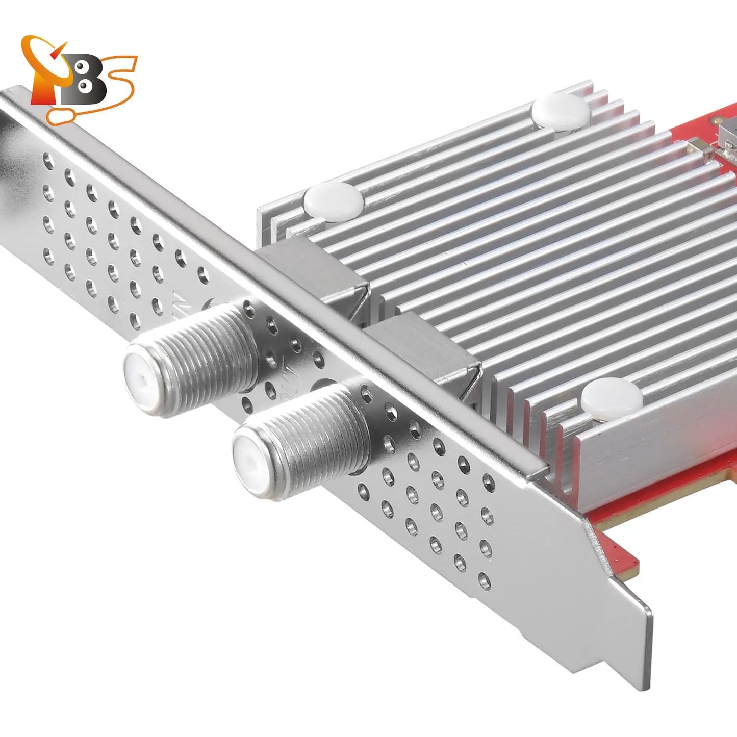TBS6205se Quad TV Tuner PCIe Card - DVB-T2/C/ISDB-T/ATSC 1.0, 4 Tuners for PC -Watch Freeview UK HD/SD Channels, PVR Recording