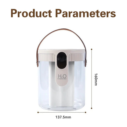 TINSOL 1.5L Air Humidifier USB-Charging Aromatherapy Diffuser 3-Port Spray Air Purifier Home Bedroom Aromatherapy Lamp