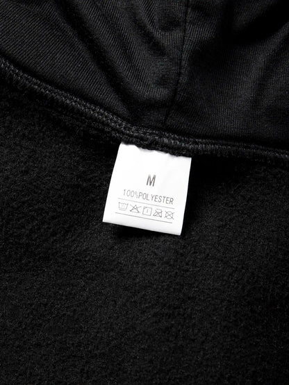 2025 Autumn/Winter Men's Hoodie Fashion Casual Sports Hoodie Retro Harajuku Long Sleeve Zipper Multi Pocket Loose Street Wear