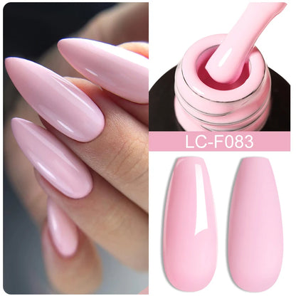 LILYCUTE 7ml White Color Gel Nail Polish Semi Permanent UV Gel Polish Gorgeous Full Coverage Soak Off UV LED Nail Gel Varnishes