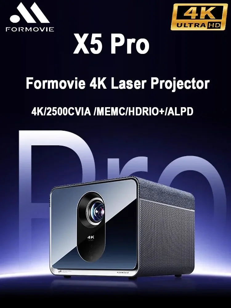 4K Laser Projector Formovie Fengmi X5 Pro ALPD 2450CVIA 4500 Anis Lumens Cinema Grade Home Theater Projectors Portable Smart