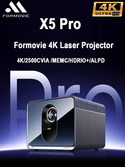 4K Laser Projector Formovie Fengmi X5 Pro ALPD 2450CVIA 4500 Anis Lumens Cinema Grade Home Theater Projectors Portable Smart