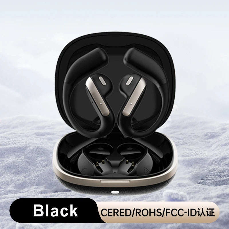 Smart AI Translation Headset Stereo Sound Semi-in-ear Air Conduction True Wireless Sports Long-lasting Bluetooth Headset