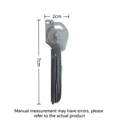 8-in-1 Multi-Tool Keychain for Camping & Survival | Folding Screwdriver, Bottle Opener | Compact Outdoor Utility Pliers with Key