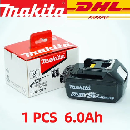 Original Makita 6Ah/5Ah for Makita 18V Battery BL1830B BL1850B BL1850 BL1840 BL1860 BL1815 Replacement Lithium Battery