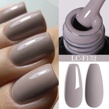 LILYCUTE 7ml White Color Gel Nail Polish Semi Permanent UV Gel Polish Gorgeous Full Coverage Soak Off UV LED Nail Gel Varnishes