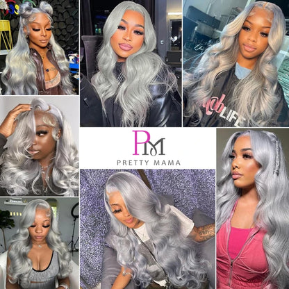 13x6 Cyan Blue Lace Front Wig Body Wave Light Green Lace Front Wig Human Hair Pre Plucked Blonde 613 Lace Frontal Wigs For Women