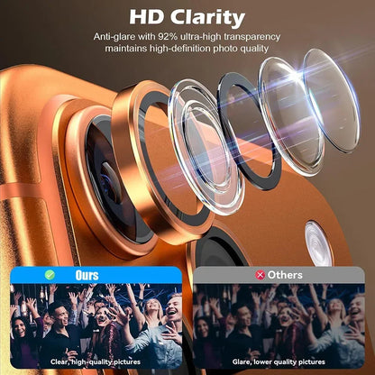 Aluminum Alloy Metal Camera Protector Ring Film For IPhone 17 Air 17 Pro Max 17 Plus Rear Camera Lens Protect Cover Case