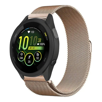 20mm 22mm Magnetic Milanese Strap for Garmin Forerunner165 55 645 265 965 255/Active 5/Vivoactive Comfortabe Band Garmin Venu 3