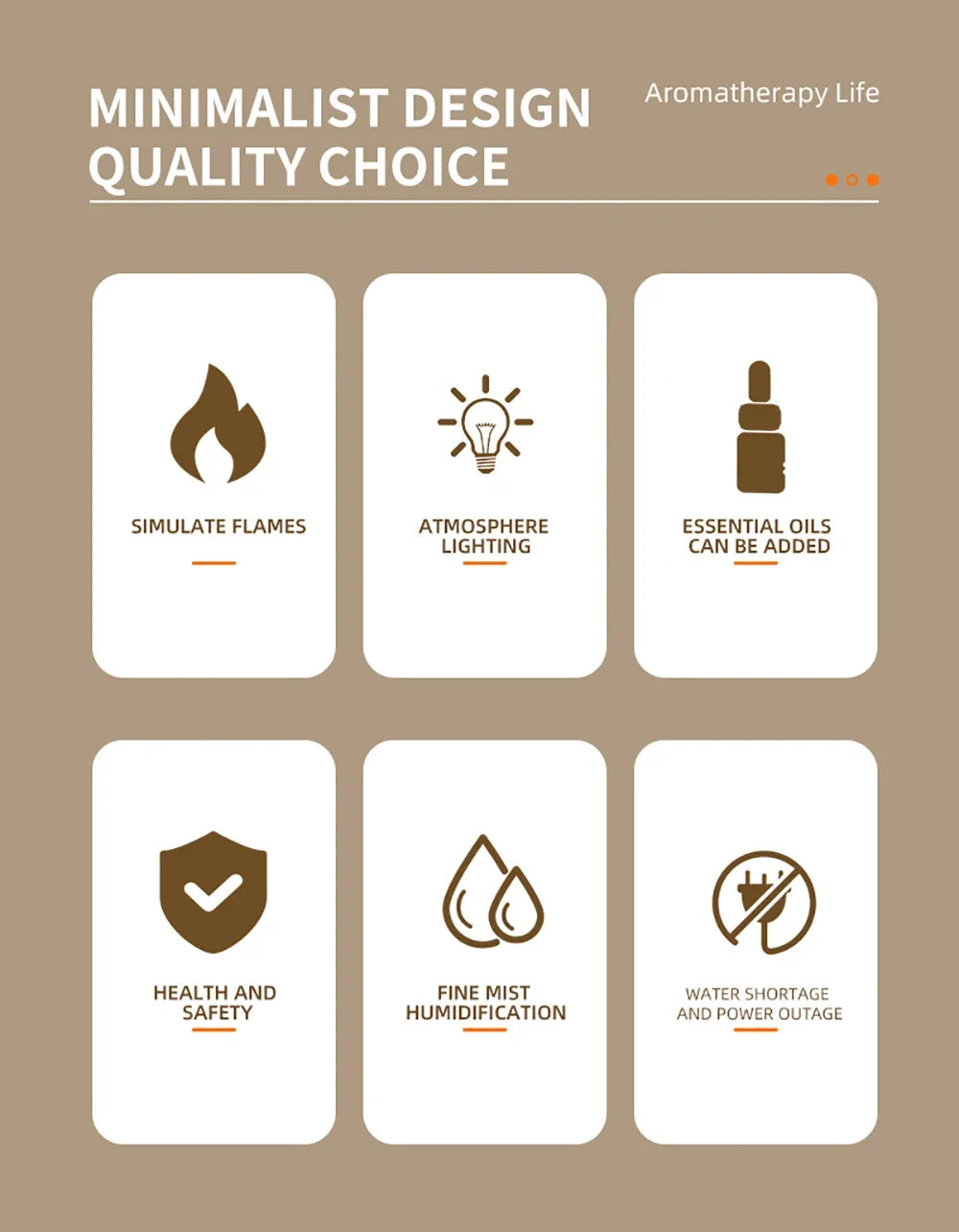 Humidifier Flame Aromatherapy Diffuser Can Add Essential Oils 7 Colour Flame Diffuser Timing USB Desktop Air Humidifier for Home
