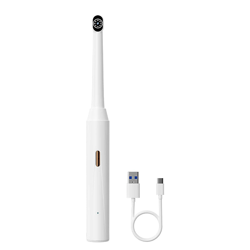 Handheld 1080P WiFi Endoscope Oral Camera with 8 LED Lights Compatible with iPhone, Android & Type-C for Dental/Tooth Inspection