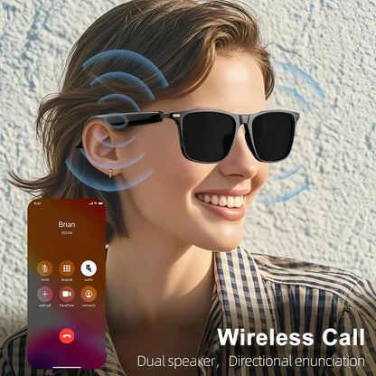PEJE Smart photochromic glasses, Smart audio glasses, Smart Glasses Come Equipped with  bluetooth Calling, And Music Playback