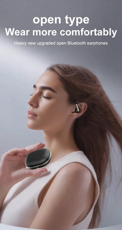 Smart AI Translation Headset True Wireless Sports Long-lasting Bluetooth Headset Stereo Sound Semi-in-ear Air Conduction Headset
