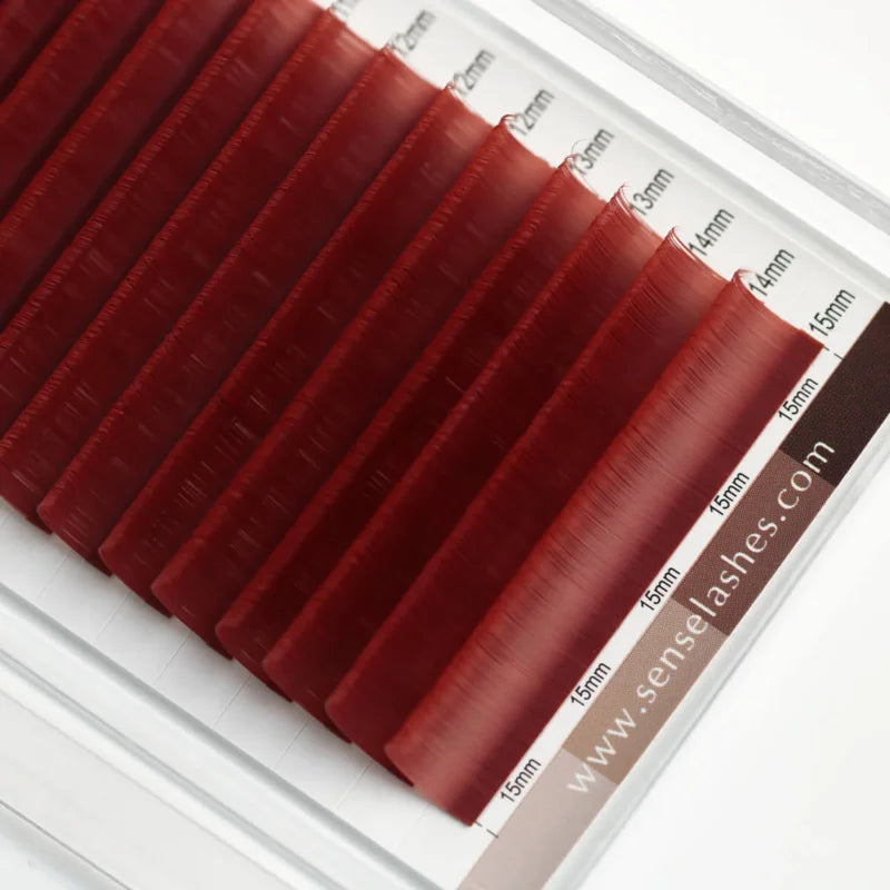 SENSE LASHES Colorful Individual Lashes 0.03/0.05/0.07 Mix 8-15mm Matte Brown Lashes Faux Cils extensiones de pestañas